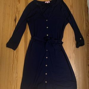 Lilly Pulitzer Navy Button Down Dress